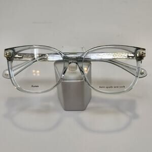Kate Spade Payton Crystal Green Square Eyeglasses Frames 01ED Floral Acetate New